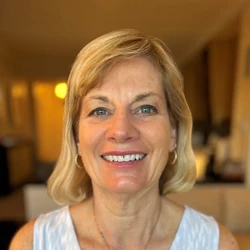 Susan, a dental assistant at Marine Hills Dentistry, is seen smiling warmly